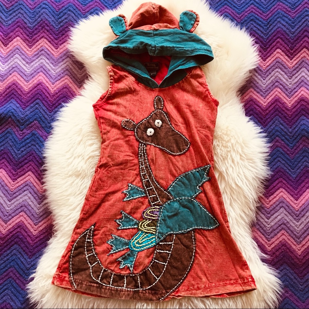 Rising International Dragon Hippie Tie Dye Dress